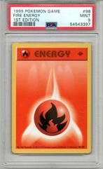 Fire Energy 1st edition Psa 9 Base set, Ophalen of Verzenden, Zo goed als nieuw