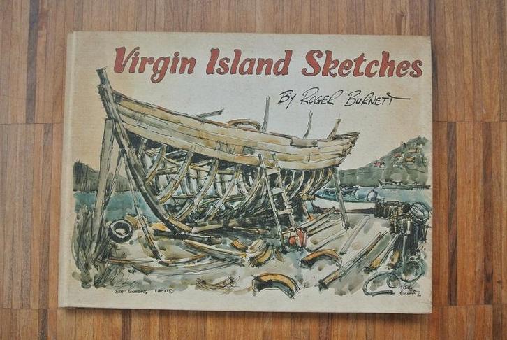 Roger Burnett: Virgin Island Sketches, gesigneerd, Antiek en Kunst, Kunst | Etsen en Gravures, Ophalen of Verzenden