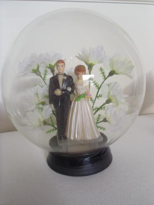 trouwpakket met VINTAGE taarttopper, Diversen, Vlaggen en Wimpels, Zo goed als nieuw, Ophalen of Verzenden