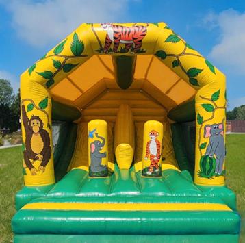 Maxi-springkasteel Jungle inside slide te koop., Hobby en Vrije tijd, Ophalen