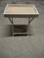 Dienblad met onderstel., Huis en Inrichting, Woonaccessoires | Dienbladen, Ophalen, Gebruikt, Rechthoekig, Hout