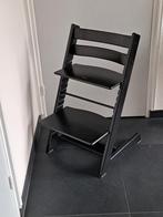 Stokke Tripp Trapp  NIEUW MODEL Satin zwart, Kinderen en Baby's, Kinderstoelen, Ophalen, Zo goed als nieuw, Meegroeistoel, Stoelverkleiner