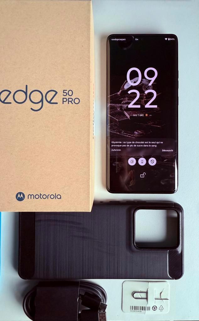 Motorola edge 50 Pro 512gb - Black Beauty, Telecommunicatie, Mobiele telefoons | Motorola, Zo goed als nieuw, Klassiek of Candybar