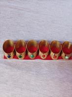 Vintage servet ringen eind jaren 60/messing, Ophalen of Verzenden