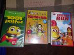 Lot 3 k7 : 1001 pattes , chicken run , tom-tom et nana, Cd's en Dvd's, Gebruikt, Alle leeftijden, Ophalen of Verzenden, Komedie