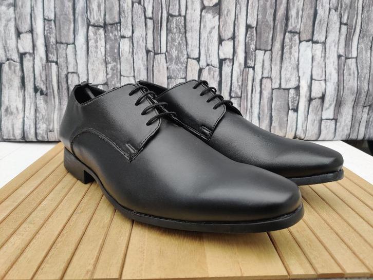 Ambiorix klassieke zwarte schoenen voor heren - Maat 42,5, Kleding | Heren, Schoenen, Nieuw, Veterschoenen, Zwart, Verzenden