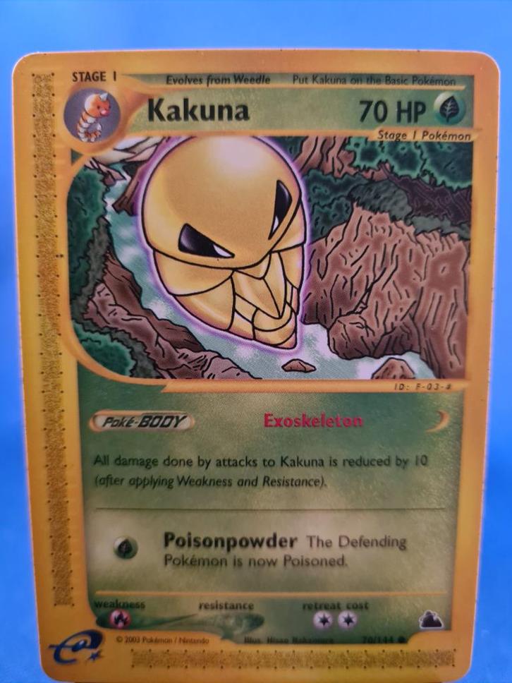 Kakuna 70/144 - Skyridge, Hobby en Vrije tijd, Verzamelkaartspellen | Pokémon, Gebruikt, Verzenden