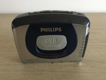 Walkman - cassette + radio - merk Phillips beschikbaar voor biedingen