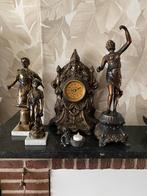 Set van bronzen beelden & klok, Ophalen