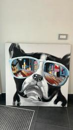 Schilderij Franse Bulldog, Antiek en Kunst, Ophalen of Verzenden