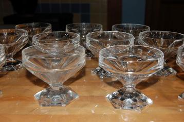 4 x 6 Aurillac kristallen VSL glazen champagne beschikbaar voor biedingen