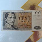 Bankbiljet 100 frank uit 1954, Ophalen, Los biljet