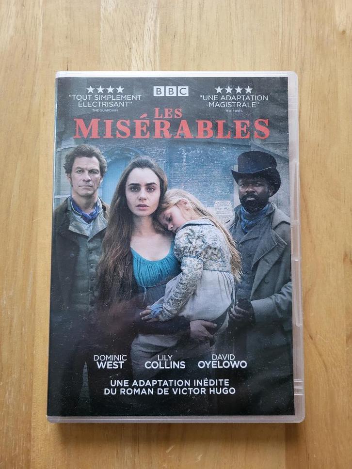 DVD Les Misérables – BBC – Lily Collins, Cd's en Dvd's, Dvd's | Tv en Series, Zo goed als nieuw, Drama, Ophalen