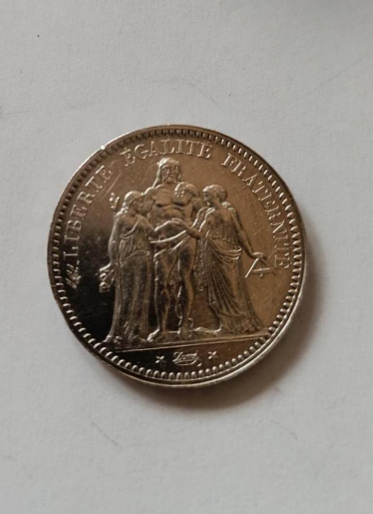 5 Francs 1873 Hercule, Postzegels en Munten, Munten | Europa | Niet-Euromunten, Losse munt, Frankrijk, Zilver, Ophalen of Verzenden