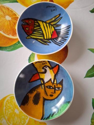Corneille 2 decoratieve schaaltjes beschikbaar voor biedingen