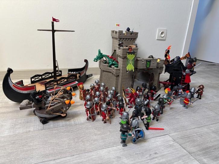 Kasteel Playmobil met toebehoren, Kinderen en Baby's, Speelgoed | Playmobil, Zo goed als nieuw, Complete set, Ophalen of Verzenden