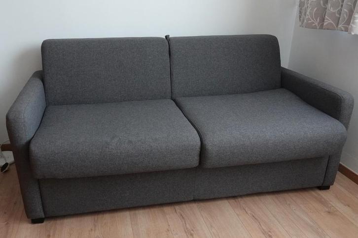 canapé lit convertible, Maison & Meubles, Chambre à coucher | Canapés-lits, Comme neuf, 180 cm, 200 cm, Deux personnes, Gris, Enlèvement