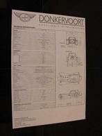 Dépliants Donkervoort S8 S8A S8AT, Enlèvement ou Envoi, Comme neuf, Autres marques
