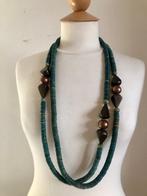 artistieke ketting uit hout, Handtassen en Accessoires, Ophalen of Verzenden, Zo goed als nieuw, Overige materialen