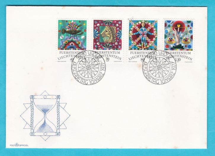 LIECHTENSTEIN - FDC - STERREBEELDEN, Postzegels en Munten, Postzegels | Eerstedagenveloppen, Onbeschreven, Ophalen of Verzenden