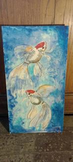 Peinture sur bois signée Maurice Vienne, 1986, 21x40, n84, Antiquités & Art, Enlèvement