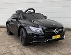 Mercedes C63s AMG zwart 12v afstandsbediening Leder/ rubberb, Kinderen en Baby's, Ophalen of Verzenden, Nieuw