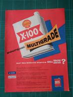 Shell produits pétroliers - publicité papier - 1958, Ophalen of Verzenden, Gebruikt, Overige typen