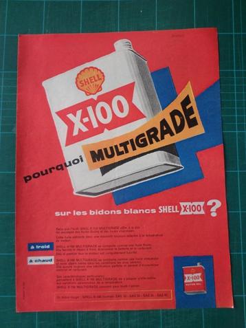 Shell produits pétroliers - publicité papier - 1958 beschikbaar voor biedingen