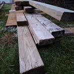 SLS balken, Doe-het-zelf en Bouw, Gebruikt, 25 tot 50 mm, Grenen, Balk