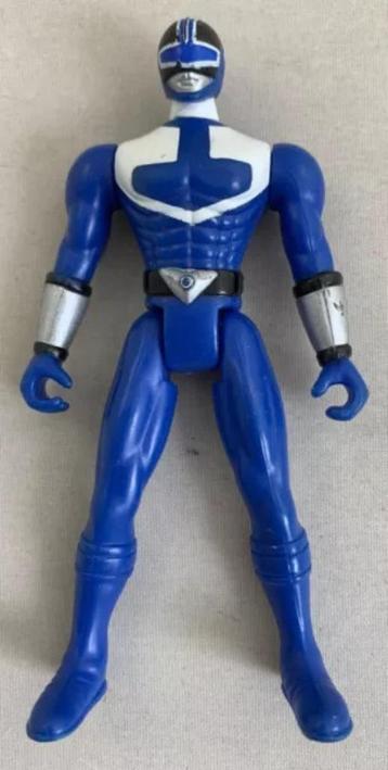 Power Rangers Time Force Blue Ranger Bandai 2001 Figuur Pop, Kinderen en Baby's, Speelgoed | Actiefiguren, Verzenden, Zo goed als nieuw