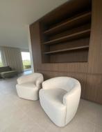 Mooie set fauteuils in witte bouclé nieuw, Ophalen, Nieuw