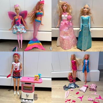 Barbie: verschillende sets, kledij, auto’s en accessoires