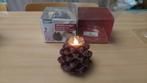 Pomme de pin en cire véritable, à led (2 exemplaires), Enlèvement ou Envoi, Comme neuf