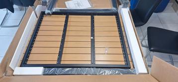 Teakhouten aluminium tafel 140 cm op 9p cm NIEUW!! beschikbaar voor biedingen