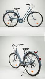 Blauwe stadsfiets Elops Decathlon, Enlèvement, Utilisé, Autres marques, Accès (extra) bas