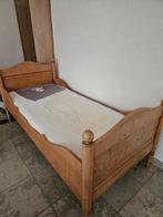 1-persoonsbed, eik, Huis en Inrichting, Gebruikt, 90 cm, 200 cm, Hout