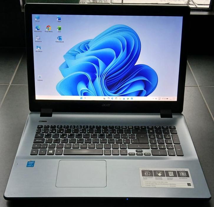 Acer Aspire E5-771, Computers en Software, Windows Laptops, Zo goed als nieuw, 17 inch of meer, SSD, 3 tot 4 Ghz, 8 GB, Azerty