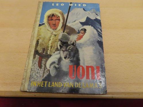 Uoni  In het land van de lama’s – Leo Wied (1957) Bekroond, Boeken, Kinderboeken | Jeugd | 10 tot 12 jaar, Gelezen, Fictie, Ophalen of Verzenden