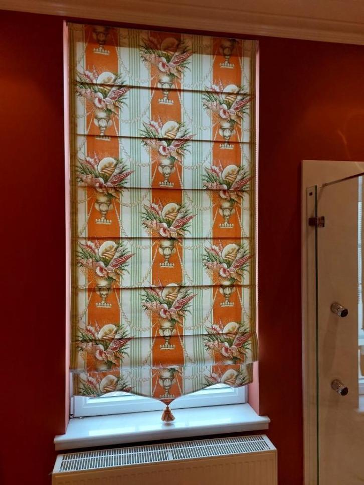 GORDIJNEN VOOR BADKAMER BV, Huis en Inrichting, Stoffering | Gordijnen en Lamellen, Zo goed als nieuw, 200 cm of meer, 100 tot 150 cm