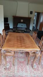 Antieke eettafel en stoelen, Huis en Inrichting, Ophalen, Gebruikt