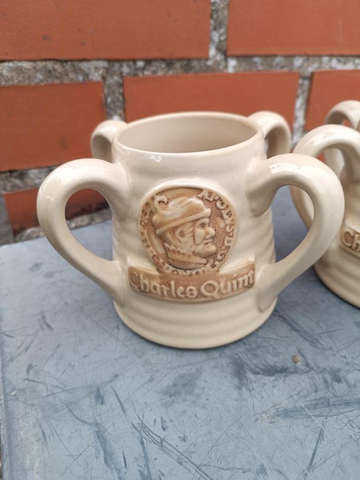 A vendre chope Charles quint, Verzamelen, Glas en Drinkglazen, Zo goed als nieuw, Bierglas, Ophalen