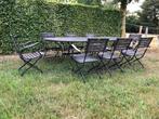 Uniek tuinstel Royal Arrow, Tuin en Terras, Ophalen, Gebruikt, Teakhout, 8 zitplaatsen