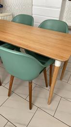 Keukentafel en stoelen, 50 tot 100 cm, 100 tot 150 cm, Rechthoekig, Vier personen