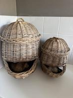 Twee rieten manden voor aardappelen en uien in te bewaren, Ophalen, Mand, Zo goed als nieuw, Riet