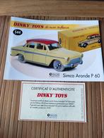 Dinky ATLAS fascicule + Certif. _ Simca Aronde P60 _ref. 544, Hobby & Loisirs créatifs, Enlèvement ou Envoi, Neuf, Autres types