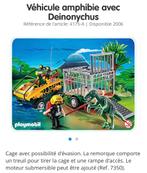 Playmobil 4175 - véhicule amphibie avec deinonychus, Ensemble complet, Enlèvement