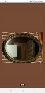 Miroir ancien bois doré spiegel mirror antique ovale 90/60, Antiquités & Art, Enlèvement ou Envoi