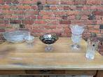 Val Saint Lambert kristal vintage antiek vazen suikerpot, Ophalen, Zo goed als nieuw