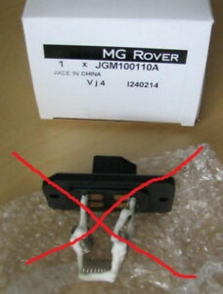 MGF MG TF verbeterde sturing ventilator / kachelweerstand, Auto diversen, Dashcams, Nieuw, Ophalen of Verzenden