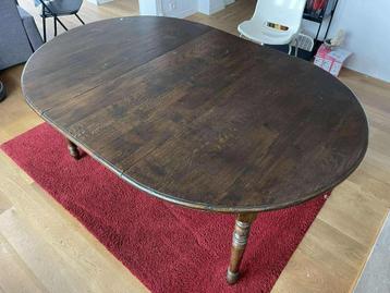 Massief, eikenhouten tafel. Ophalen zaterdag 26 juli. beschikbaar voor biedingen